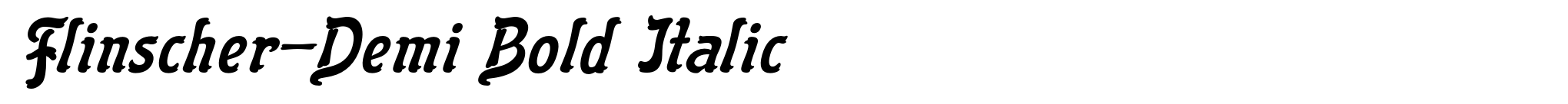 Flinscher-Demi Bold Italic image